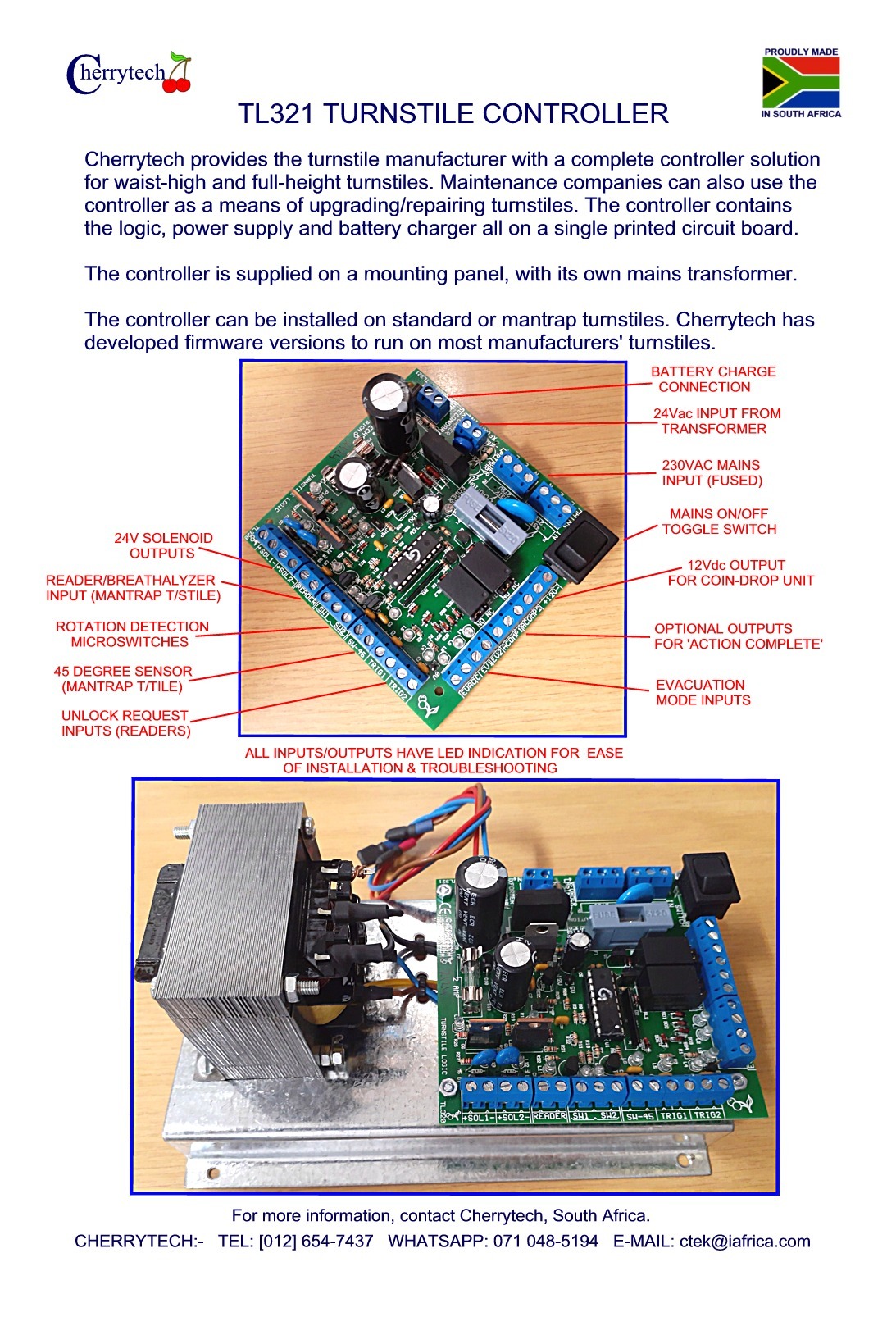 TL321_TURNSTILE_CONTROLLER